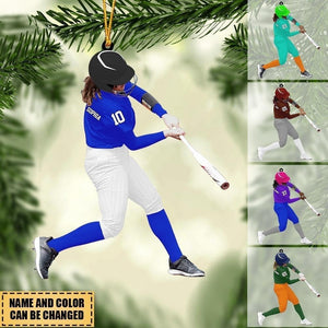 Custom Personalized Softball/Baseball Batter Ornament, Gift For  Softball/baseball Lovers