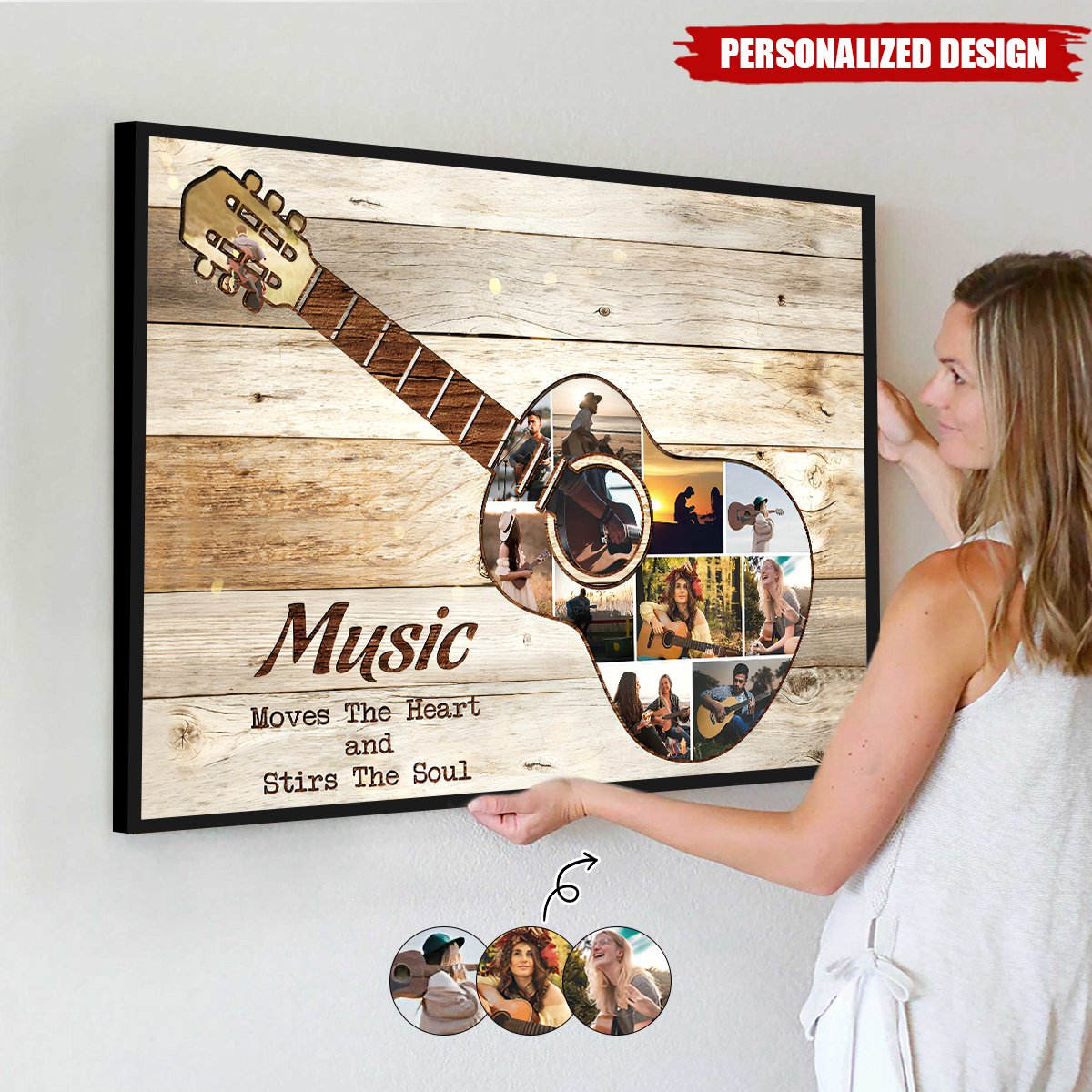 Guitar Photo-Personalized Poster-Gift For Guitar Lover