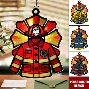 Personalized Suncatcher Ornament-Gifts For Firefighters