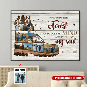 Hiking Photo-Personalized Poster-Gift for Friends,Hiking Lover