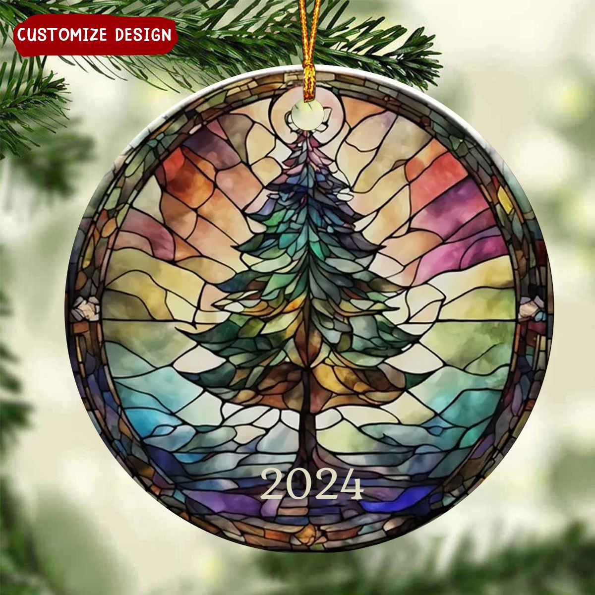 2024 New Release - 🎅🎄Christmas Tree Personalized Ceramic Ornament