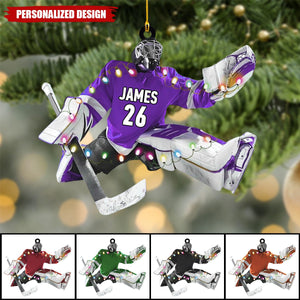 Personalized Hockey Player Ornament-Gifts For Hockey Lovers-2024 New Release