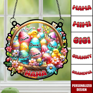 Personalized Easter Egg Suncatcher Ornament-Gifts For Grandma