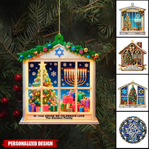 Personalized Hanukkah Ornament-Gift for Family-2024 New Release