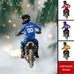 Motocross Personalized Christmas Ornament- Gift For Racing Lovers - 2024 New Release