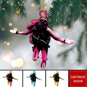 Personalized Diver Christmas Ornaments - Gift For Diving Lovers - 2024 New Release