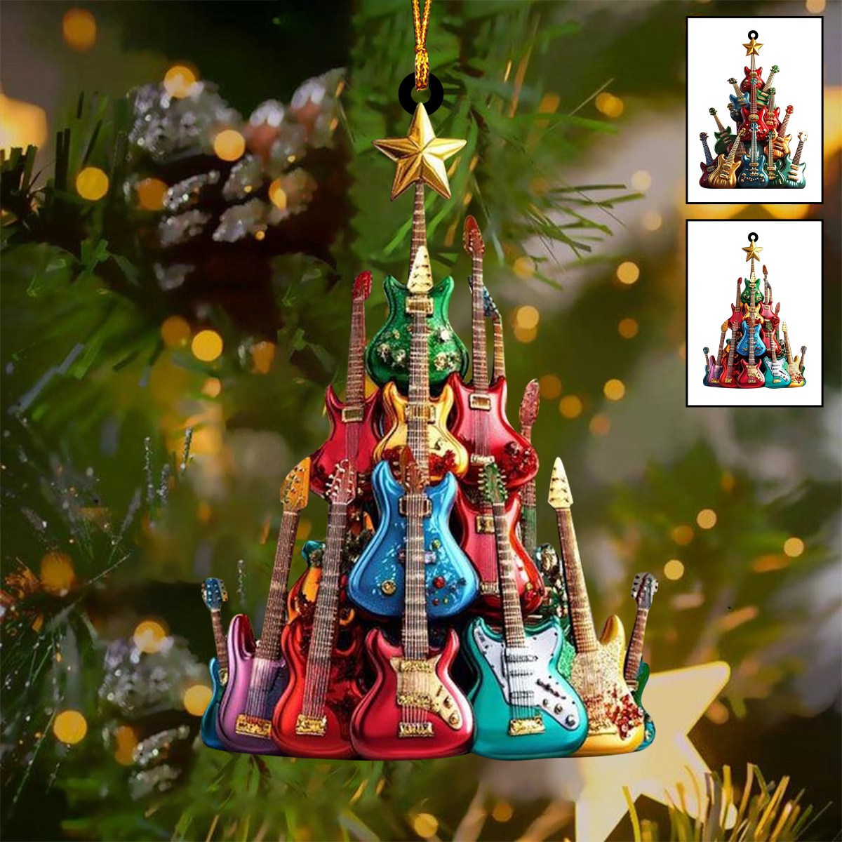 Guitar Christmas Tree Ornament-Gift For Guitar Lovers-2024 New Release