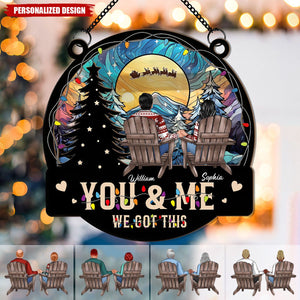 2024 New Release Couple Christmas Gift - Personalized Window Hanging Suncatcher Ornament