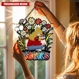 Personalized Acrylic Suncatcher-Gifts For Girl Book Lover