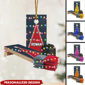 Personalized Cornhole Ornament-Gift For Cornhole Lovers Campers-2024 New Release