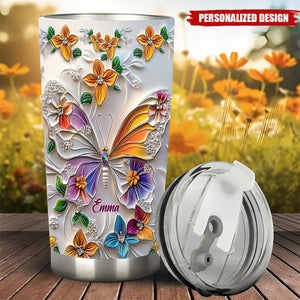 Stunning Butterfly-Personalized Butterfly Tumbler-Gift For Friends