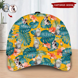 Custom Photo Tropical Style Dog Cat Personalized Classic Cap