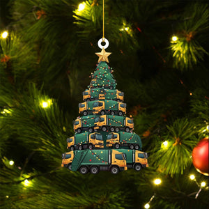 Garbage Trucks Christmas Tree Ornament-2024 New Release