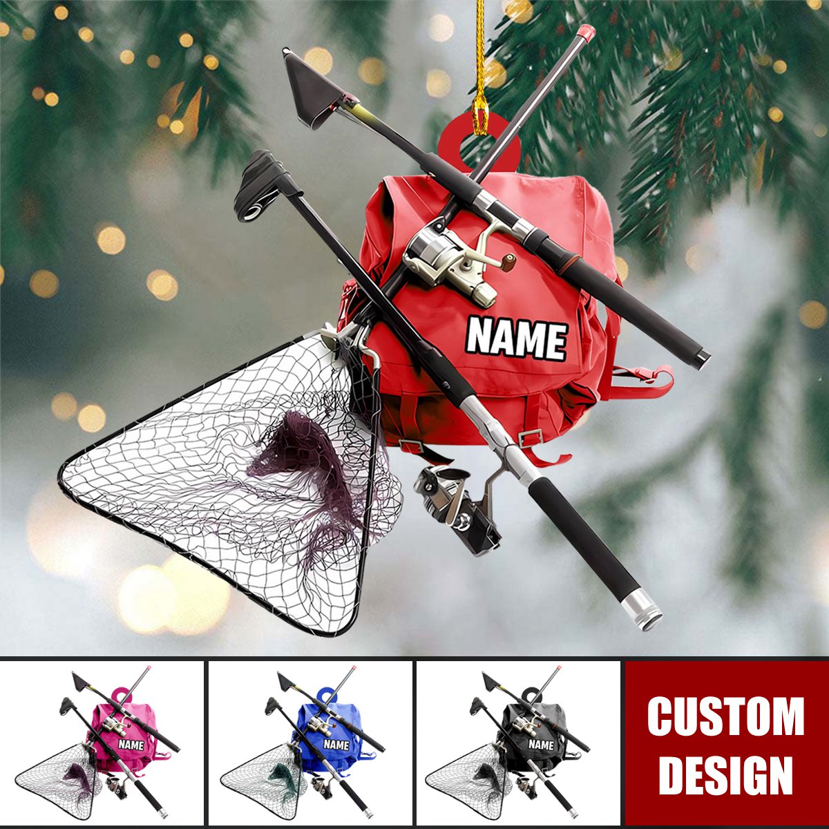 Personalized Fishing Pole Accessories Ornament-Gifts For Fishing Lovers - 2024 New Release