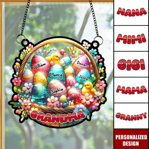 Personalized Easter Egg Suncatcher Ornament-Gifts For Grandma