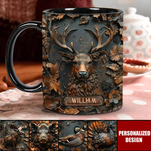 Stunning Deer-Personalized Hunting Accent Mug