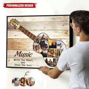 Guitar Photo-Personalized Poster-Gift For Guitar Lover