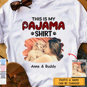 Custom Photo This Is My Pyjama Shirt - Dog & Cat Personalized Custom Unisex T-shirt- Gift For Pet Lovers, Pet Owners