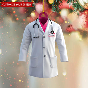 Personalized Lab Coat Christmas Ornament Gift For Doctor- 2024 New Release