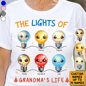 Personalized Gift For Grandma The Lights of life Shirt