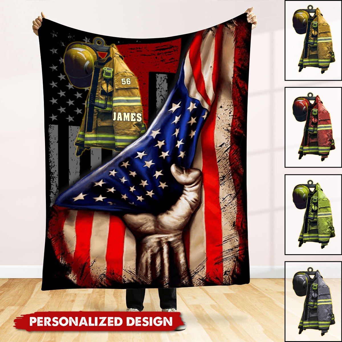 We Proud Of You,Always remember you-Personalized Blanket-Gifts For Firefighter