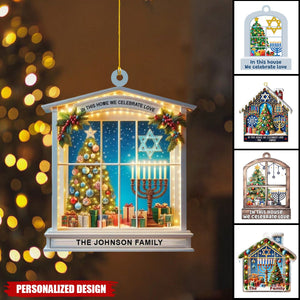 Personalized Hanukkah Ornament-Gift for Family-2024 New Release