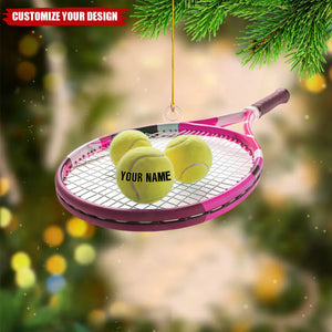 Personalized Tennis Christmas Ornament, 2024 New Release Tennis Ball Ornament