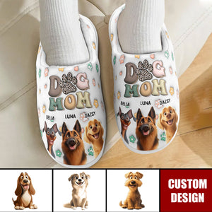 Dog Mom New Cartoon Dog - Personalized Slippers