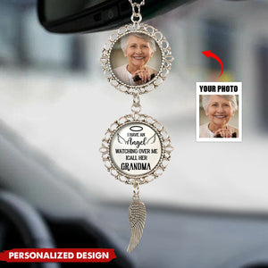 I Have An Angel Watching Over Me - Personalized Photo Car Ornament