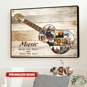 Guitar Photo-Personalized Poster-Gift For Guitar Lover