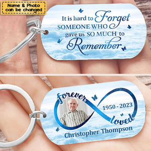Forever Loved Memorial Remembrance Upload Photo Memorial Remembrance Personalized Acrylic Keychain