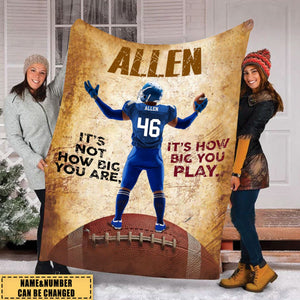 Personalized American Football Fleece Blanket-Gift For American Football Lovers&Players