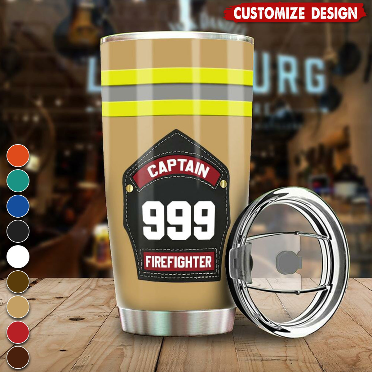 Gift For Firefighter Helmet Shields And Fronts Personalized Tumbler