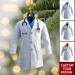 Personalized Lab Coat Christmas Ornament Gift For Doctor- 2024 New Release