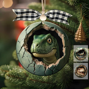 Dinosaur Christmas Ornament-Gift For Dinosaur Lover-2024 New Release