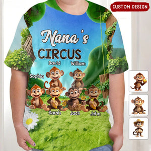 This Is My Circus - Personalized Mother All Over Shirt