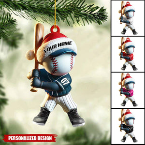 Personalized Baseball Ornament-Gift For Baseball Fans-2024 New Release