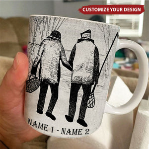 Baby, Let's Go Fishing Coffee Mug - Gift For Couple, Fishing Lovers