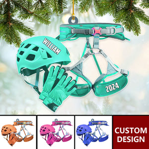 Personalized Rock Climbing Christmas Ornament, Gift For Climbing Lovers-2024 New Release