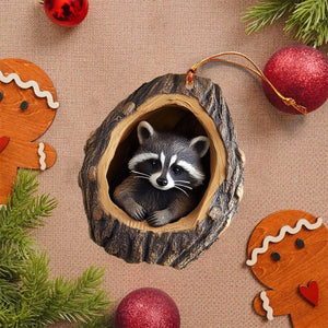 2024 New Release-Raccoon Christmas Ornament-Gift for Raccoon Lover