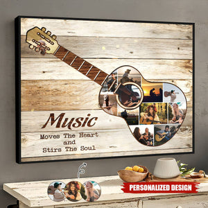 Guitar Photo-Personalized Poster-Gift For Guitar Lover