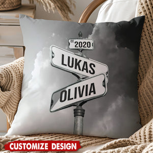 Couple Date Of Love Personalized Pillow - Gift For Couple