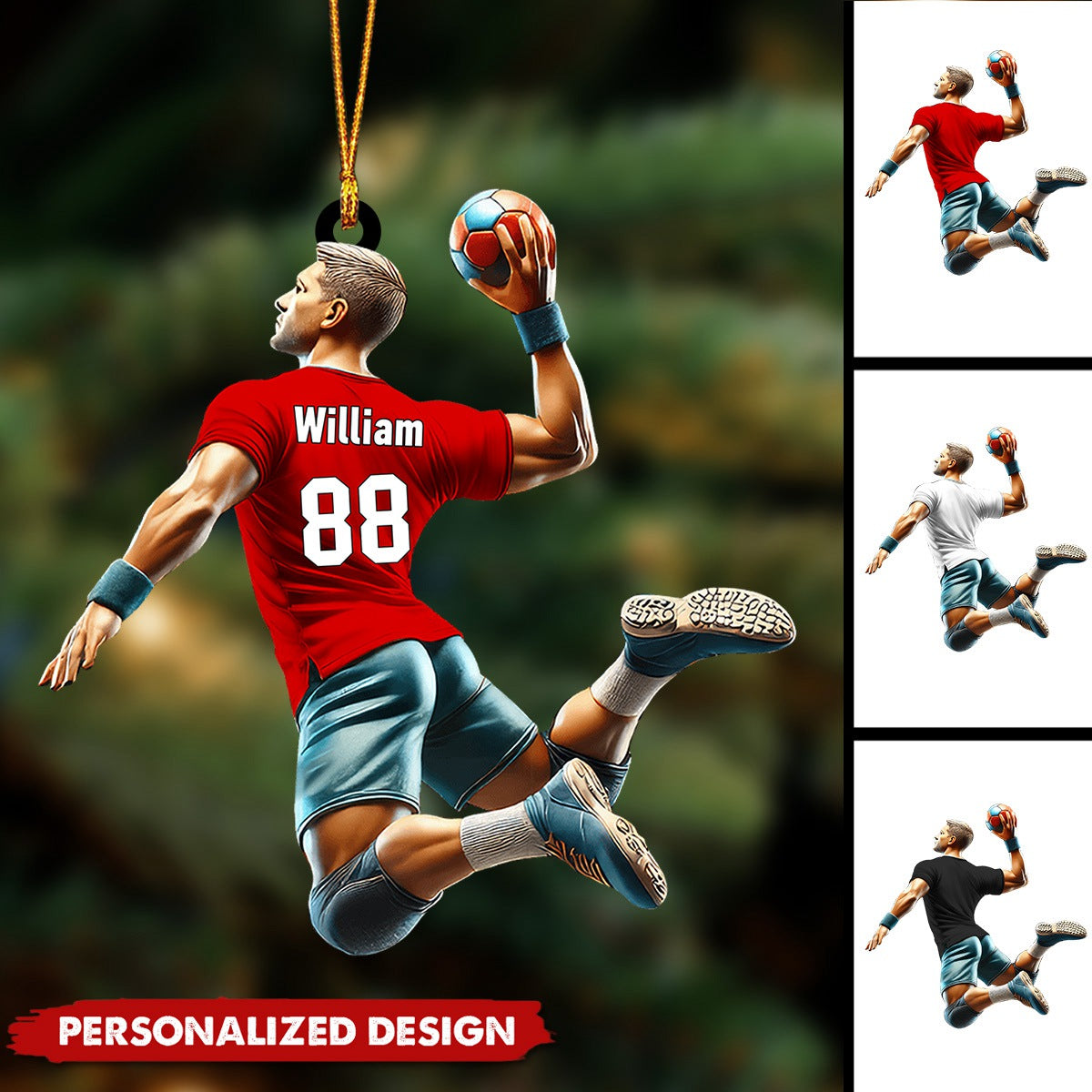 Personalized Handball Ornament-Gift For Handball Lover-2024 New Release