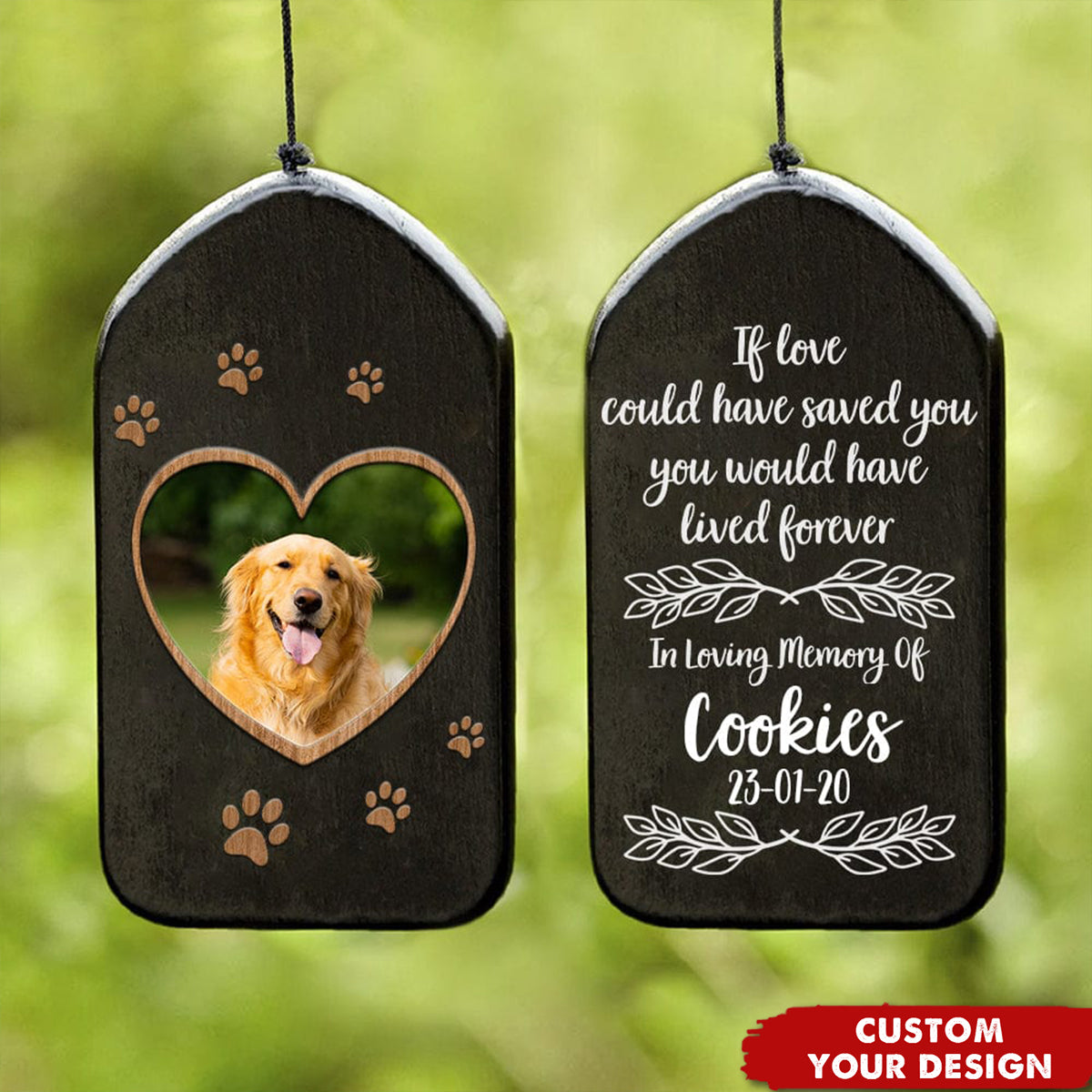 In The Loving Memory Custom Photo Wind Chimes Personalized Gifts For Pet Lover