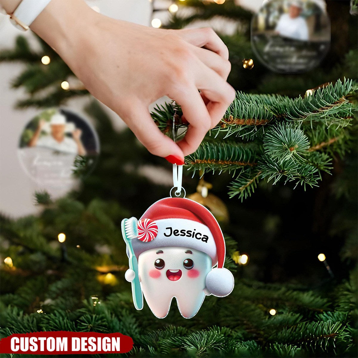 Personalized Dentist Christmas Ornament-Gifts For Dental Student,Baby Shower-2024 New Release