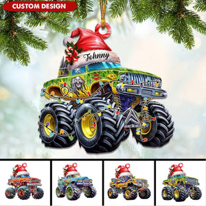 Personalized Monster Truck Ornament, Gift for Truck Lovers-2024 New Release