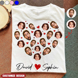 Funny Lover Face - Personalized Photo Shirt