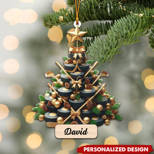 Personalized Hockey Christmas Tree Ornament-Gifts For Hockey Lovers-2024 New Release