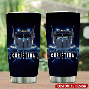 Personalized Trucker Tumbler - Gift For Trucker