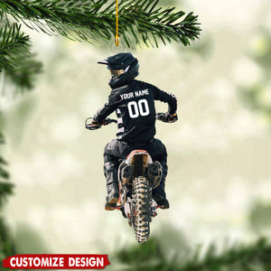 Personalized Motocross Christmas Ornament- Gift For Racing Lovers - 2024 New Release